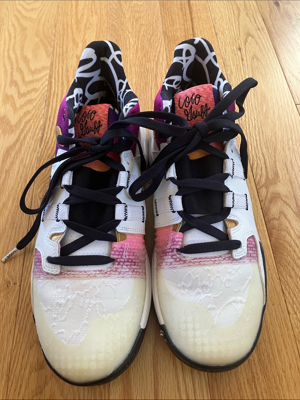 New Balance Coco Gauff Sneakers - Black, White & Pink Gradient